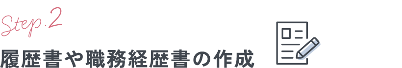 履歴書や職務経歴書の作成