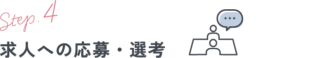 求人への応募・選考